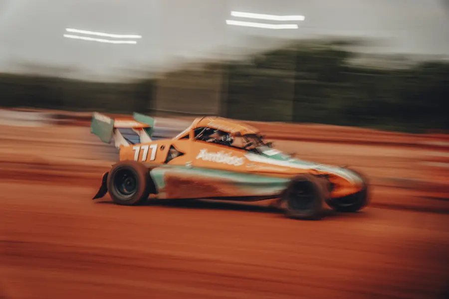 Carro 777 em movimento
